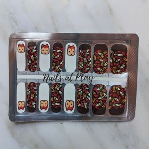 5 for $15 Nail Wraps- Fall Fox (transparent)